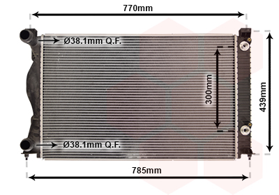 Radiateur Van Wezel 03002234