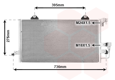 Airco condensor Van Wezel 03005118