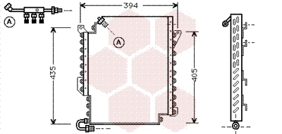 Airco condensor Van Wezel 03005119