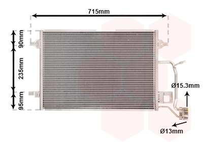 Airco condensor Van Wezel 03005173