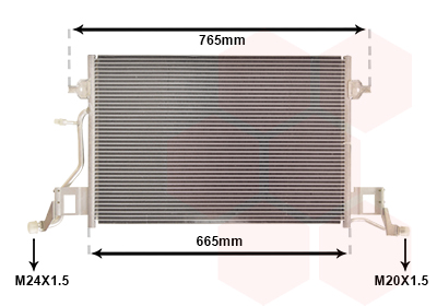 Airco condensor Van Wezel 03005264