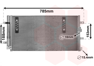 Airco condensor Van Wezel 03005297