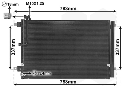 Airco condensor Van Wezel 03005389