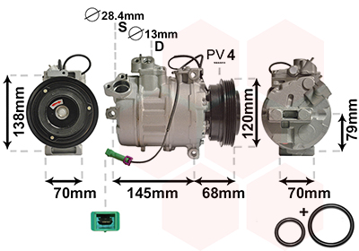 Airco compressor Van Wezel 0300K011