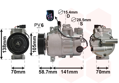 Airco compressor Van Wezel 0300K279