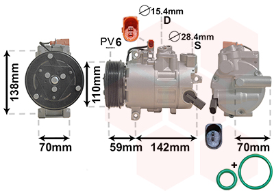 Airco compressor Van Wezel 0300K402