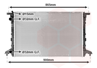 Radiateur Van Wezel 03012720