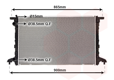 Radiateur Van Wezel 03012721