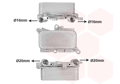 Oliekoeler motorolie Van Wezel 03013719