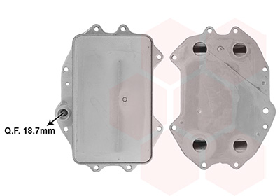 Oliekoeler, motorolie Van Wezel 03013730