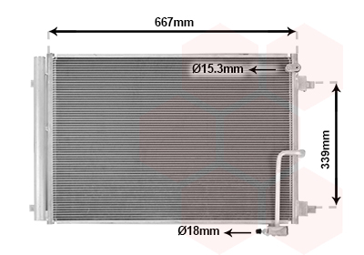 Airco condensor Van Wezel 03015700