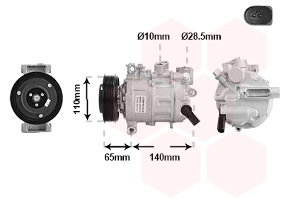 Airco compressor Van Wezel 0301K714