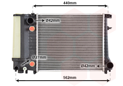 Radiateur Van Wezel 06002082