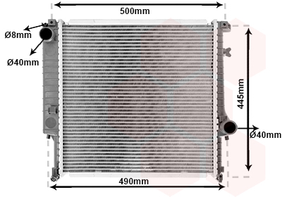 Radiateur Van Wezel 06002098