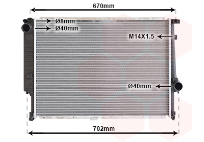 Radiateur Van Wezel 06002102