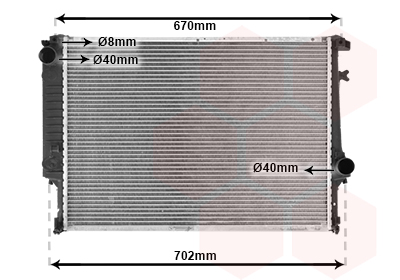 Radiateur Van Wezel 06002128