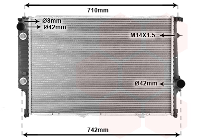 Radiateur Van Wezel 06002145