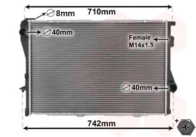 Radiateur Van Wezel 06002170