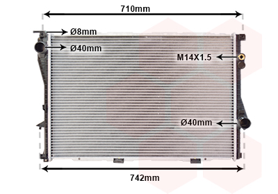 Radiateur Van Wezel 06002202