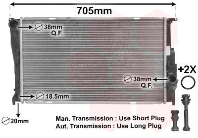 Radiateur Van Wezel 06002293