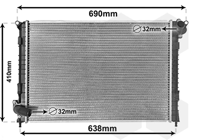 Radiateur Van Wezel 06002314