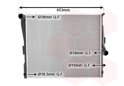 Radiateur Van Wezel 06002343