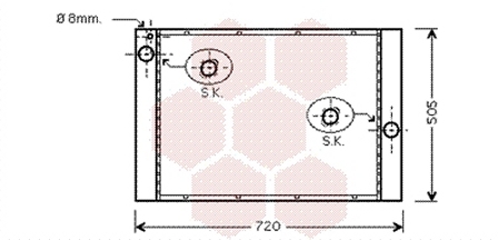 Radiateur Van Wezel 06002405