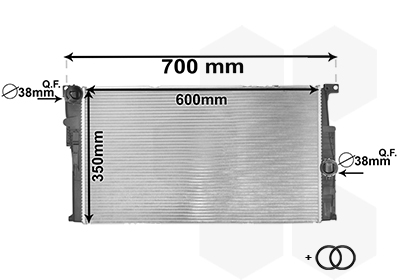 Radiateur Van Wezel 06002446