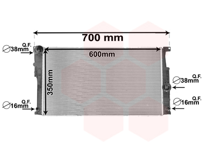 Radiateur Van Wezel 06002447