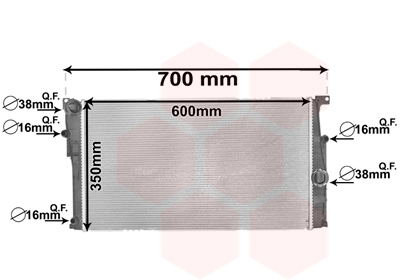 Radiateur Van Wezel 06002449