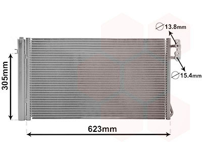 Airco condensor Van Wezel 06005296