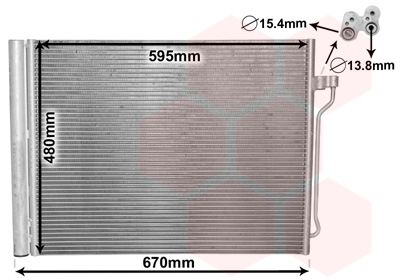 Airco condensor Van Wezel 06005409