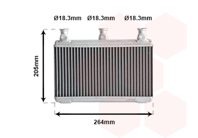 Kachelradiateur Van Wezel 06006341