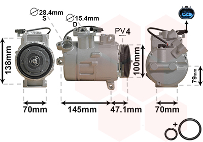 Airco compressor Van Wezel 0600K306