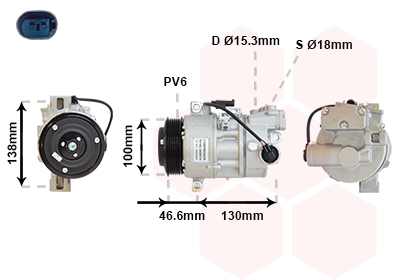 Airco compressor Van Wezel 0600K319