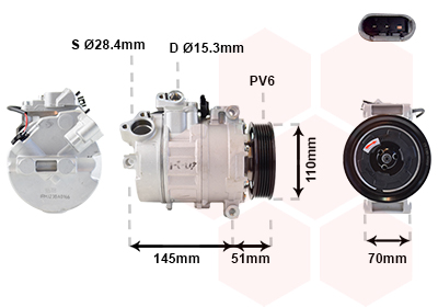 Airco compressor Van Wezel 0600K384