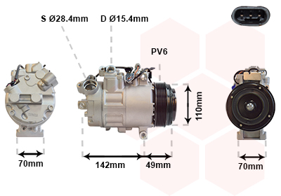 Airco compressor Van Wezel 0600K387