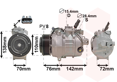 Airco compressor Van Wezel 0600K419