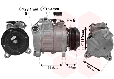 Airco compressor Van Wezel 0600K493