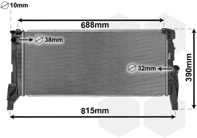 Radiateur Van Wezel 06012704