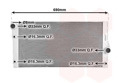 Radiateur Van Wezel 06012706