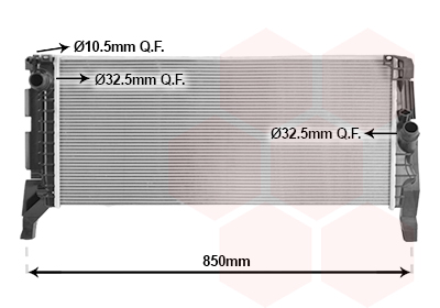 Radiateur Van Wezel 06012745