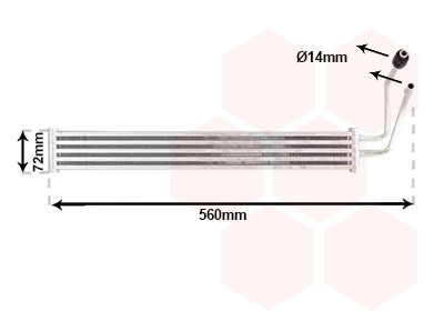 Oliekoeler Van Wezel 06013720