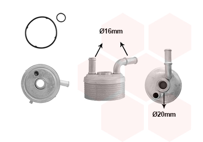 Oliekoeler motorolie Van Wezel 06013751