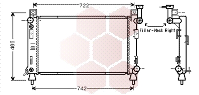 Radiateur Van Wezel 07002027