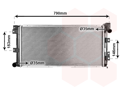 Radiateur Van Wezel 07002033