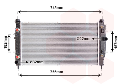 Radiateur Van Wezel 07002054