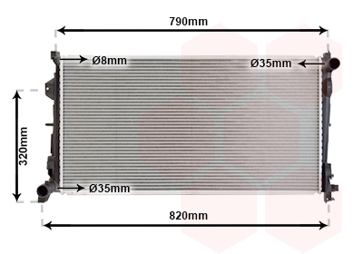 Radiateur Van Wezel 07002092