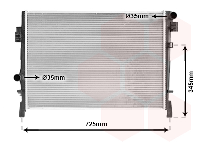 Radiateur Van Wezel 07002105