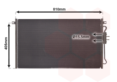 Airco condensor Van Wezel 07005075